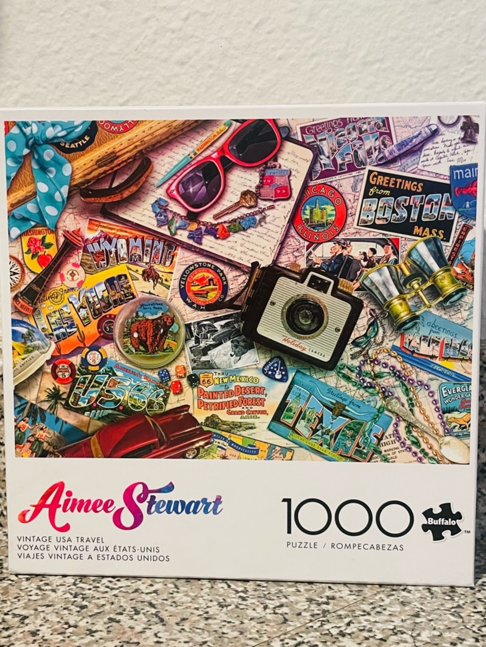 ‼️BOGO FREE‼️ Aimee Stewart Vintage USA Travel 1000 Piece Puzzle
